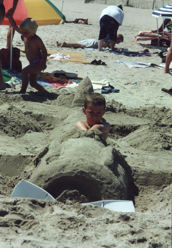 A family on vacation; Actual size=180 pixels wide